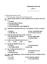 Đề thi tuyển sinh Lớp 10 THPT chuyên môn Địa lý (Có đáp án)